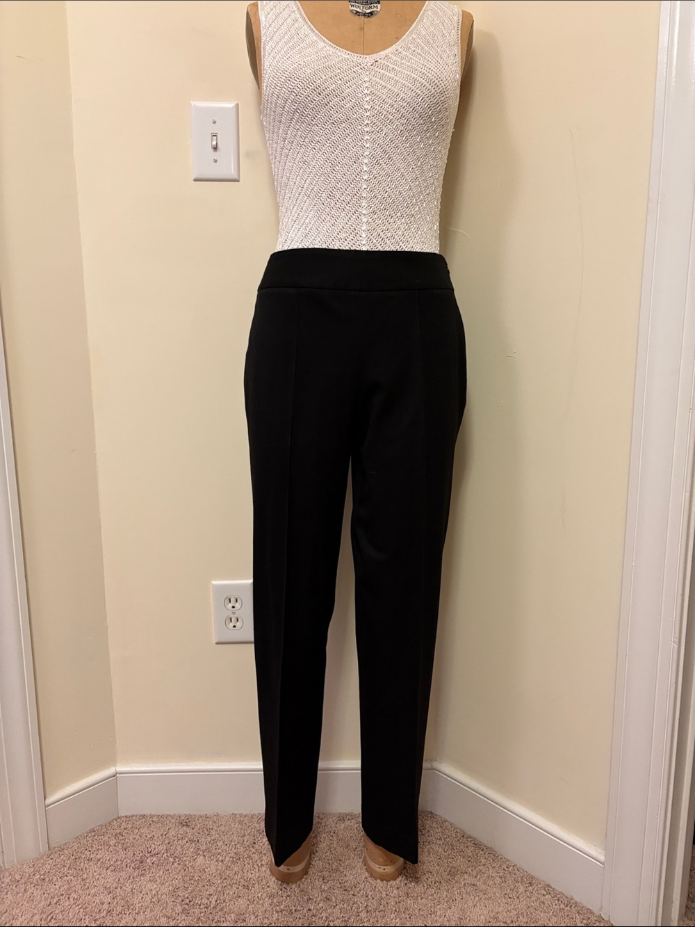 Classic Black Women's Tailored Pants